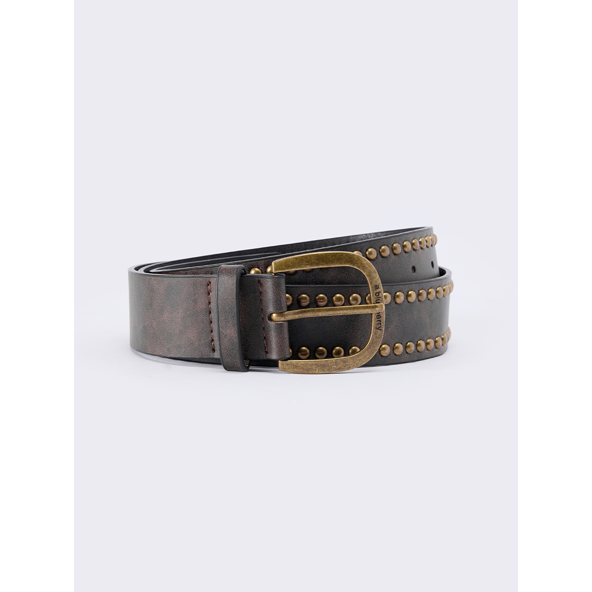 ablueberry铆钉设计感复古皮带女