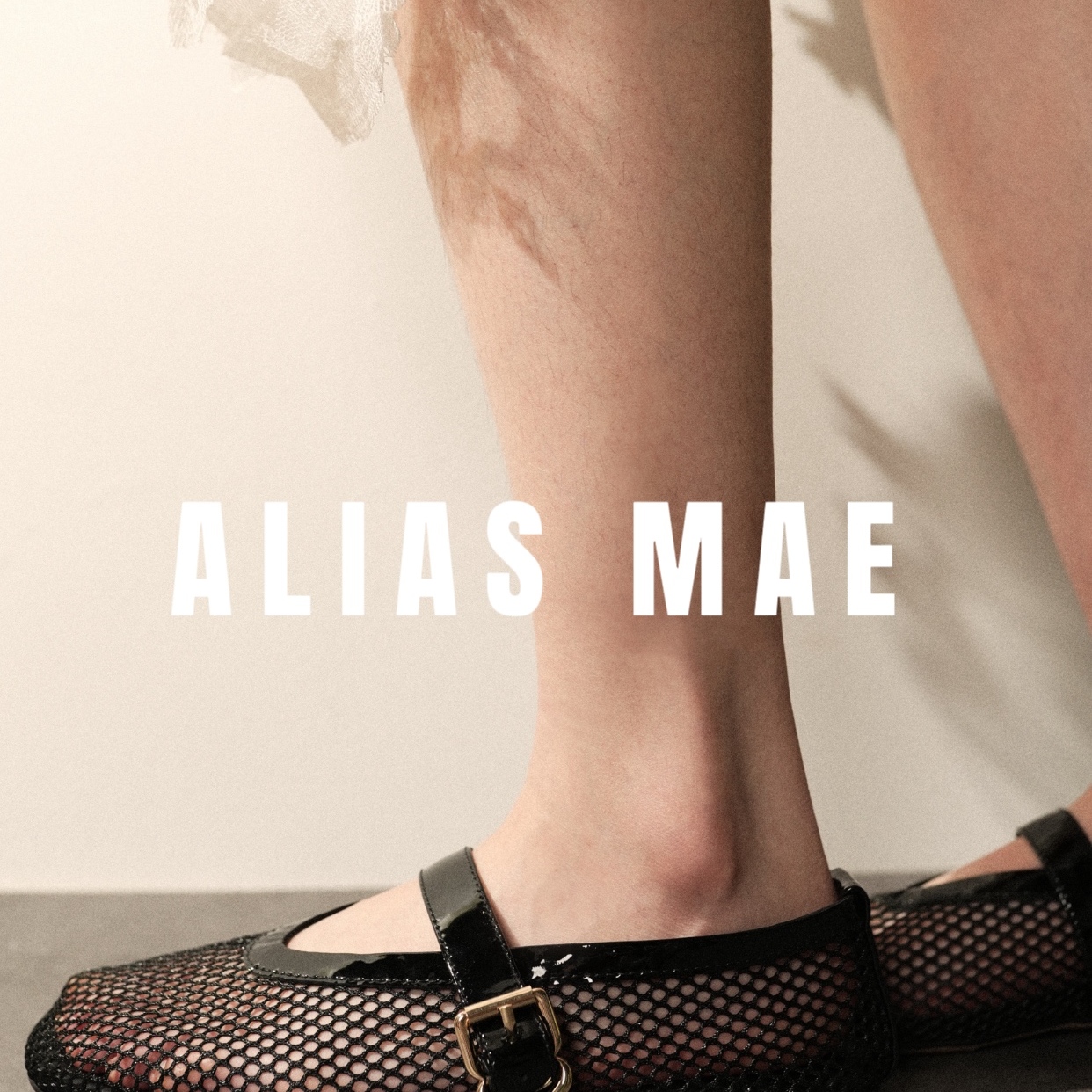 欧阳娜娜明星款ALIAS MAE2024夏芭蕾舞渔网鞋透气女平底浅口单鞋