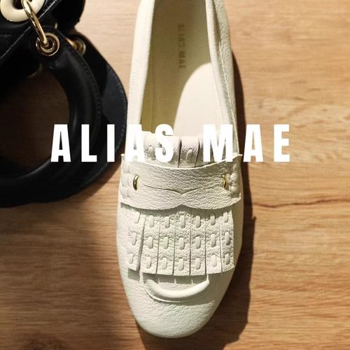 ALIASMAE圆头平跟流苏浅口女单鞋