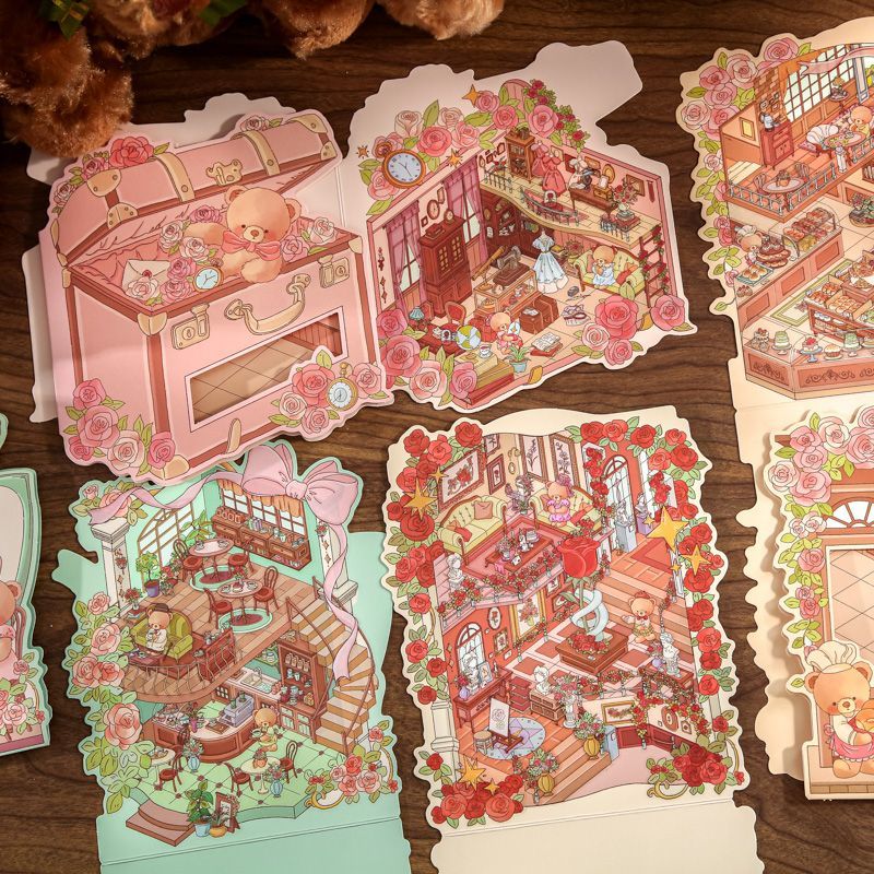 小熊浪漫屋全新3D立体收纳