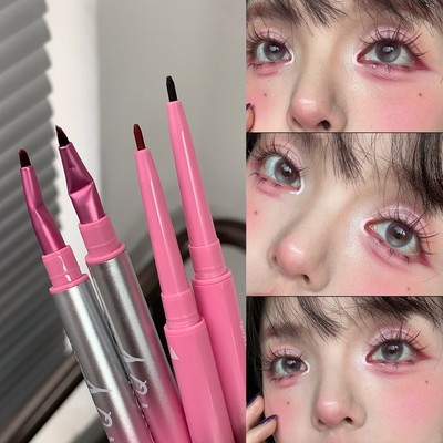眼线实力派！双头折角眼线胶笔极细持久防水轻松画下至细节带刷