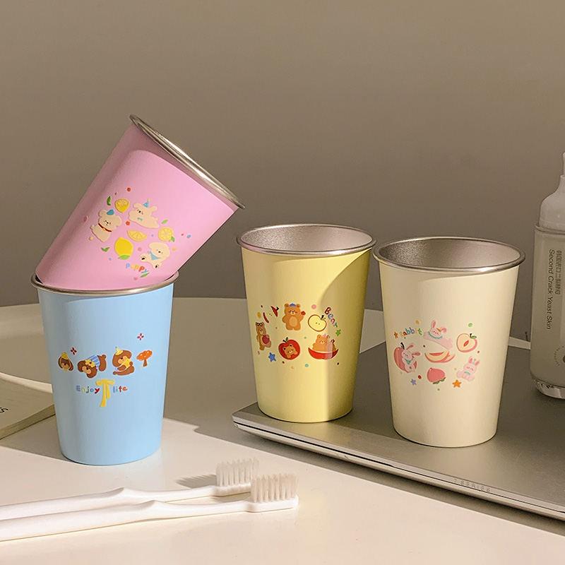 多巴胺漱口杯ins高级颜控女生高颜值简约卡通可爱置物架牙杯刷牙