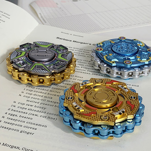 新款 解压玩具解压陀螺轮转动机械音效创意炫酷儿童玩具手指陀螺