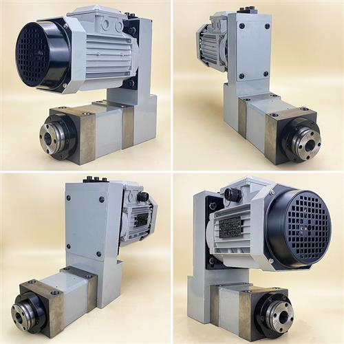 镗铣钻磨机床动力头2号BT30 ER25 ER32 莫氏MT3型主轴头电机组合