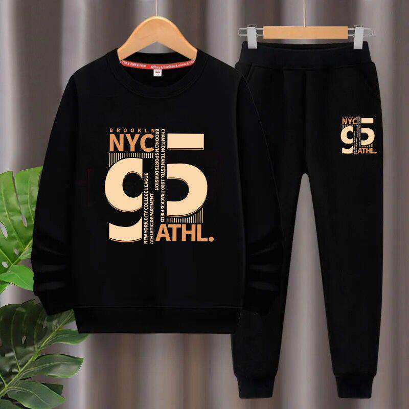 男童秋装套装2024新款洋气韩版中大童儿童12岁卫衣两件套春季潮衣