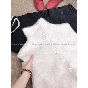 超厚实~【圈圈毛马甲】高领纯色宽松外穿无袖针织开衫毛衣背心