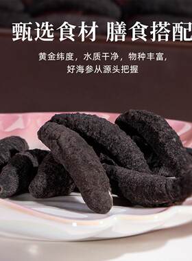 刺心燕干货250HIHg干海参礼盒装野大连冻九年海生包装盒深海生参