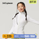 春秋新款 瑜伽服夹克衫 弹力透气上衣外套 女童坑条修身 jollybean