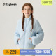 jollybean 3M棉外套25冬绗缝茧形保暖运动棉服外套 儿童轻薄短款