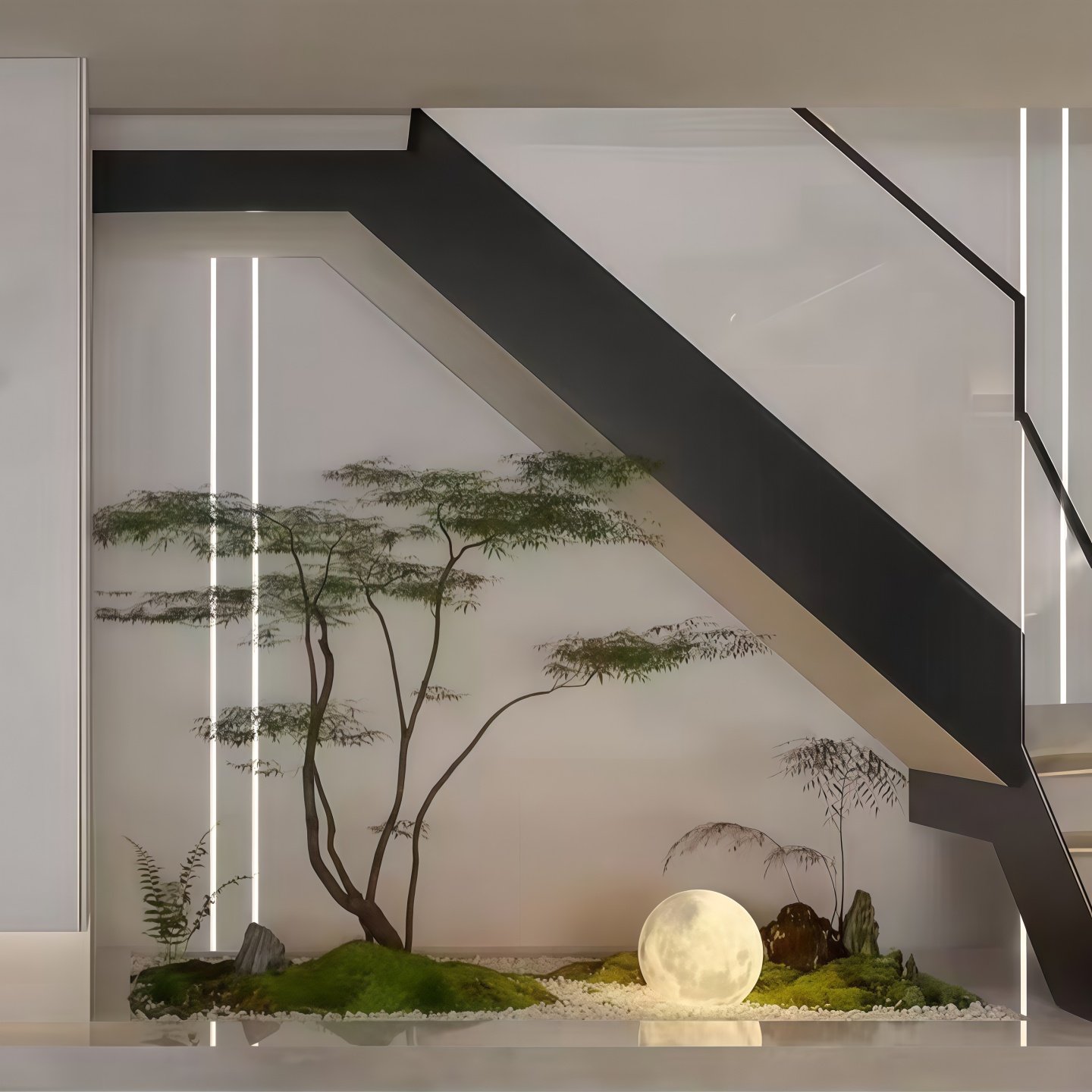 彷真鸡爪槭彷生枫树楼梯口景观天井茶室橱窗造景假绿植物装饰套装
