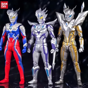 万代正版 shf奥特曼玩具终闪耀极赛罗手办真骨雕邪恶迪迦法德兰礼