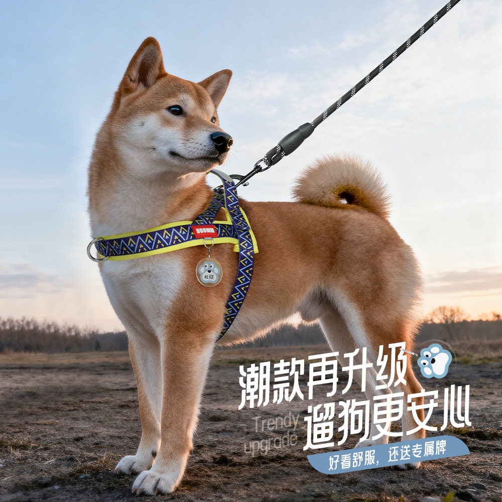 爆款马鞍式狗狗牵引绳中