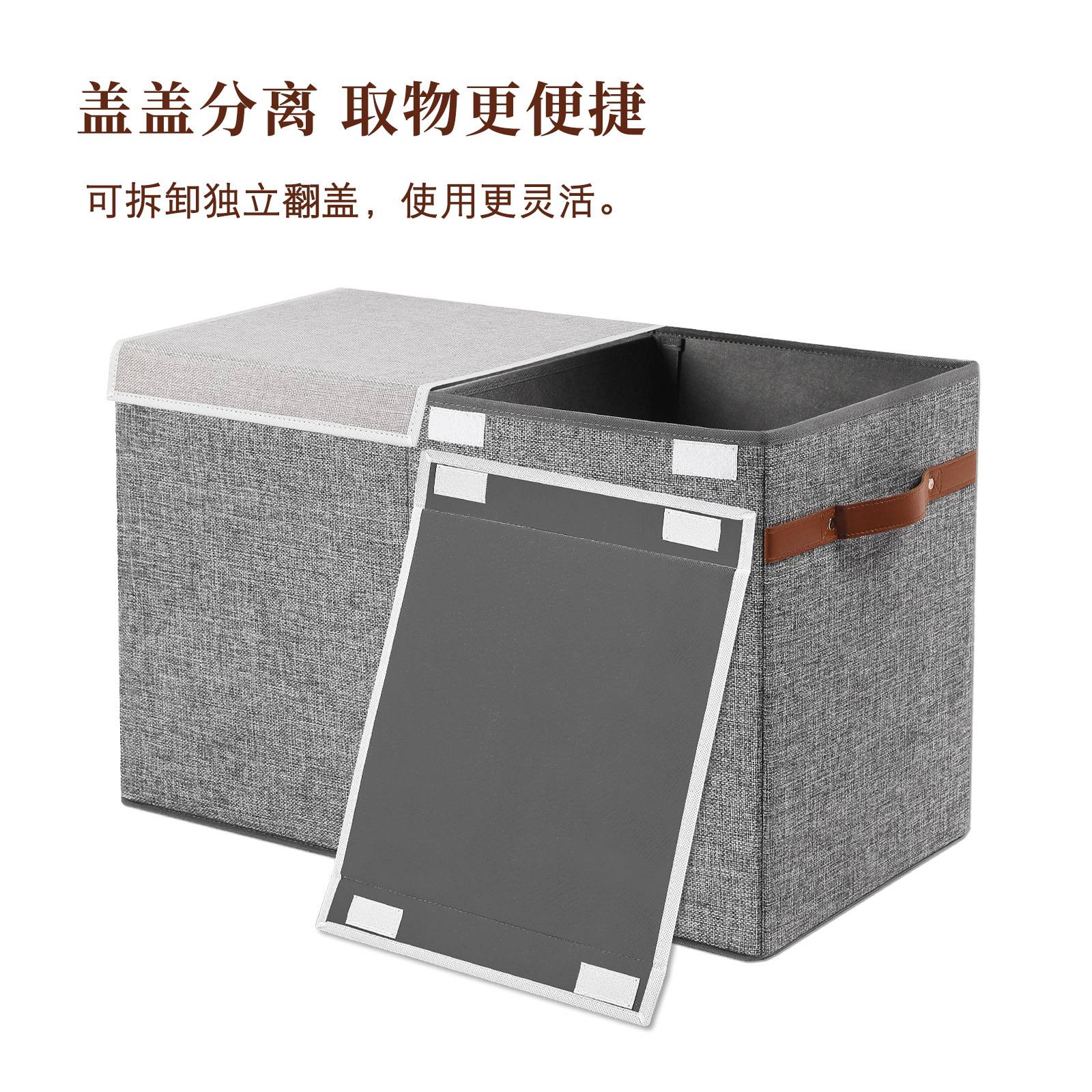 儿童玩具收纳箱衣服家用大容量收纳整理宝宝零食可折叠收纳筐