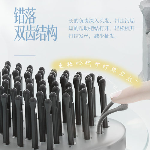 Allsmile梳子女家用女士专用蓬松颅顶魔术按摩梳头湿发不打结