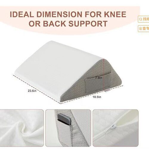 楔形背部睡眠膝盖枕用于
