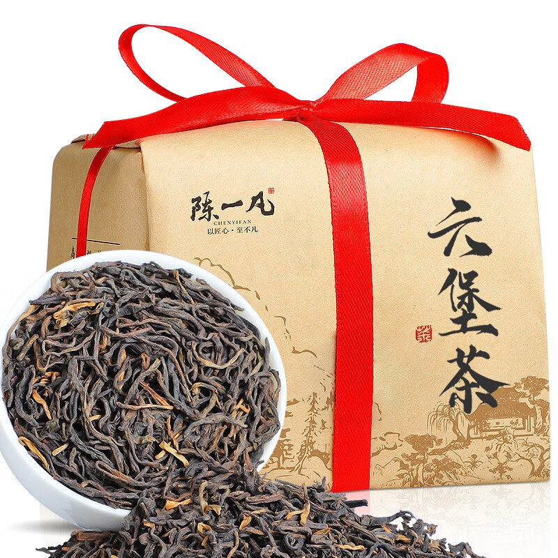 陈一凡 广西六堡茶 茶叶特级 7年窖藏槟榔香2016年陈化六堡茶纸包