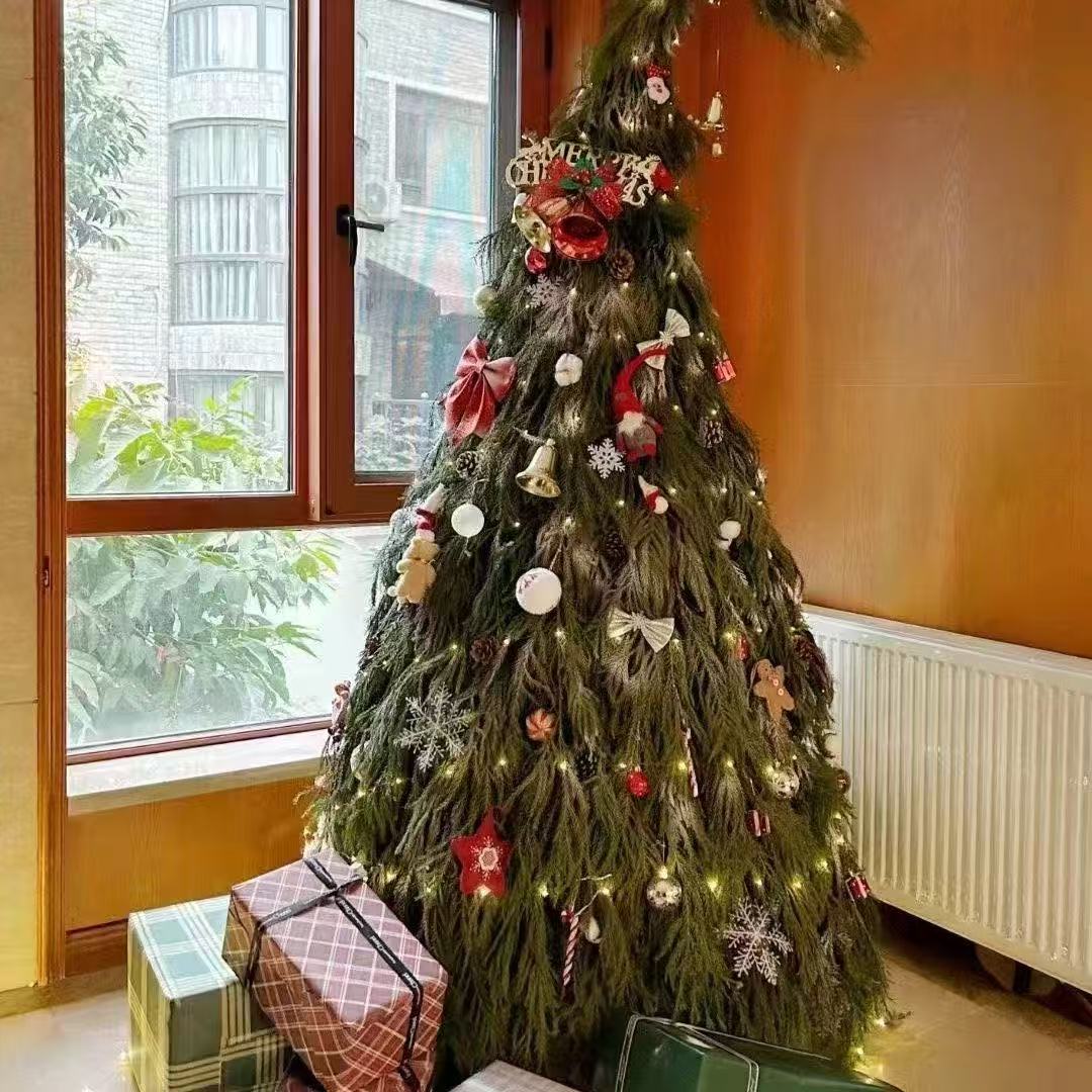 圣诞装饰品天竺少女松枝树配件