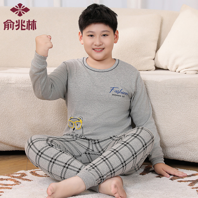 俞兆林加肥胖男童纯棉秋衣秋裤
