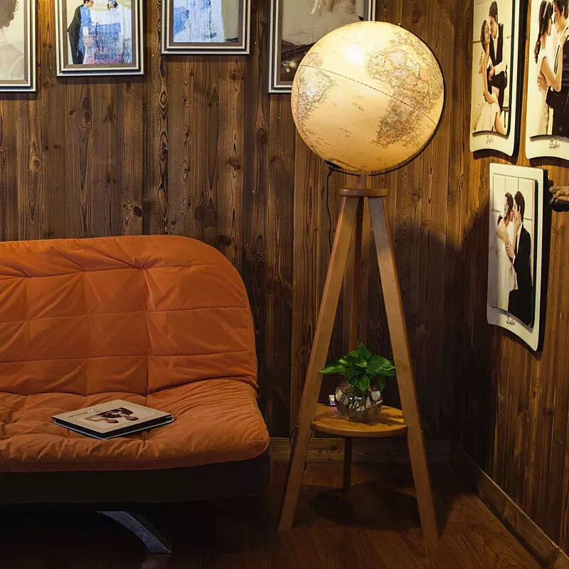 海风堂地球仪落地摆件带灯光家居装饰品摆件书房卧室摆设实用生日