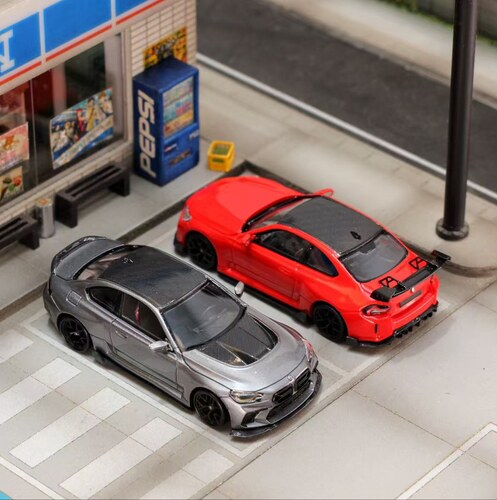 SW 1:64 宝马M2 第2代Mk2 G87 Adro Body Kit宽体改装 合金车模型
