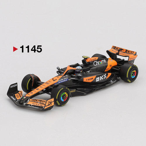 MINIGT 1:64 迈凯伦MCL38 #4 Lando Norris 2024 F1 1145汽车模型