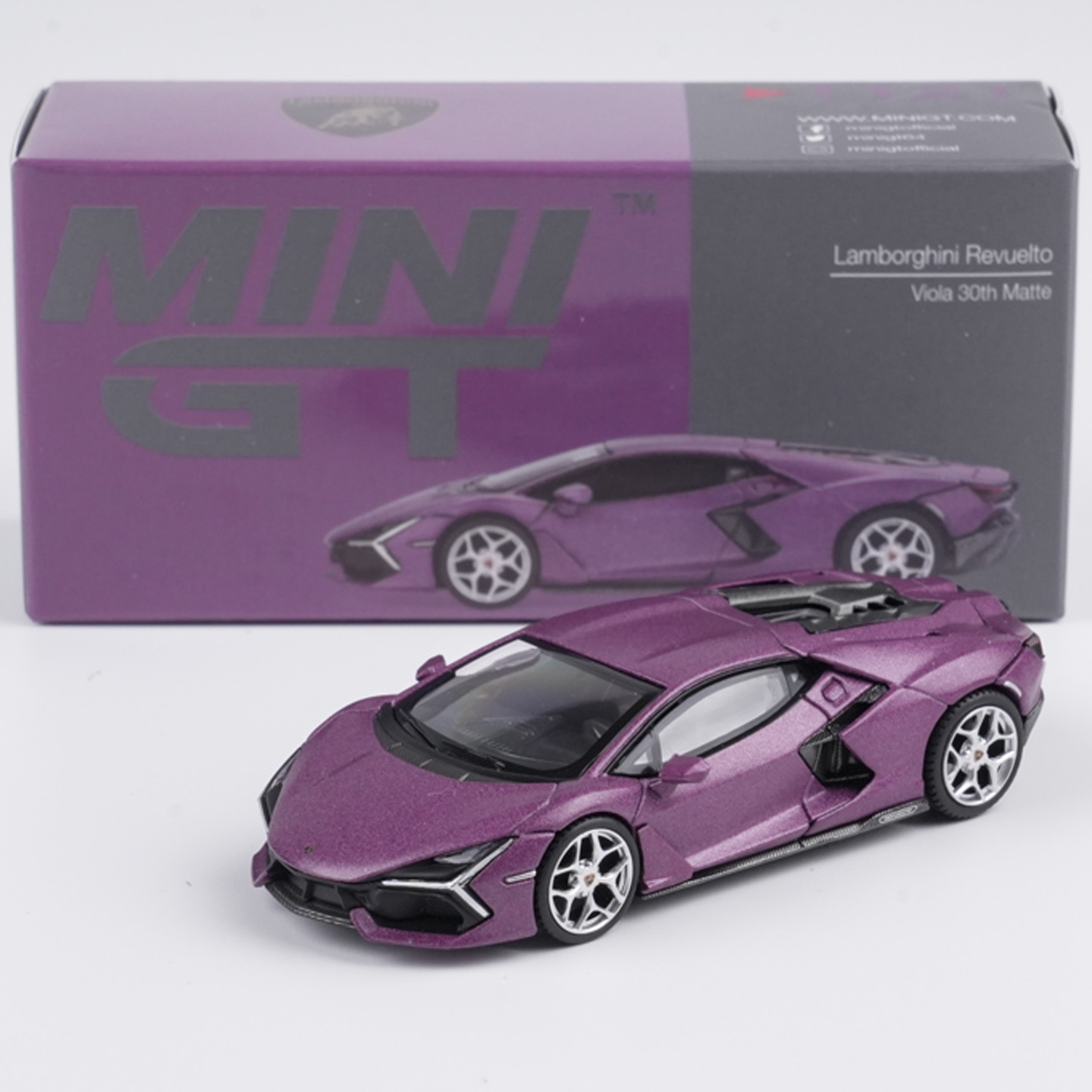 MINIGT 1:64 兰博基尼Lamborghini Revuelto 紫 1121合金汽车模型图片