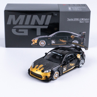 MINIGT 1:64 丰田Toyota GR86 LB 黑金 1149合金汽车模型
