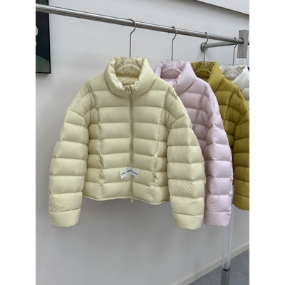 凸乆鸟羽绒服排骨女短款2025冬季新款立领90白鸭绒小个子面包服保