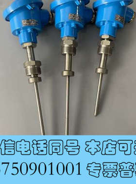 全新PT100温度传感器，型号PT100，量程0-200℃，蓝色询价