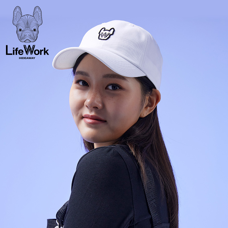 lifework春季新款棒球帽法斗犬logo时尚休闲运动遮阳男女