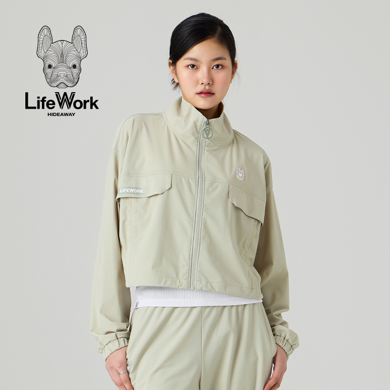 lifework春夏新款韩版工装短外套女设计感小众夹克上衣小个子
