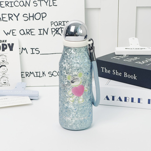 希乐星际熊纯钛保温杯女生轻奢高级感钛杯子小巧便携水杯生日礼物