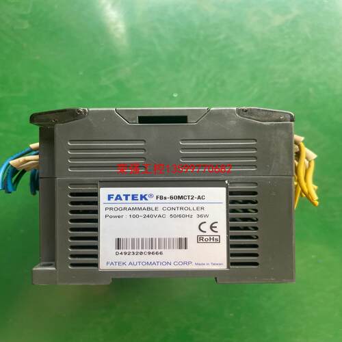 【荣强工控】永宏PLC，FBS-60MCT2-AC，二手拆机货，成色如图