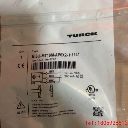【非标价】TURCK BI8U-MT18M-AP6X2-H1141