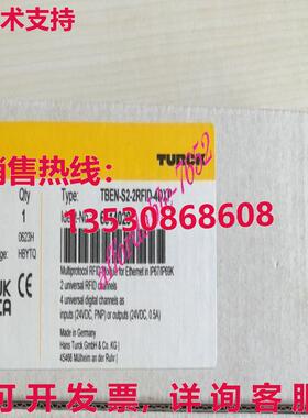 TURCK TBEN-S2-2RFID-4DXP MULTIPROTOCOL RFID-MOD 适用于以太网