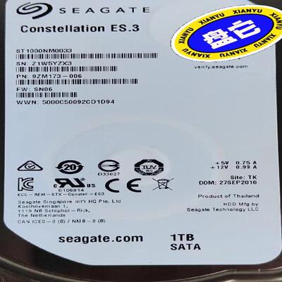 Seagate/希捷 ST1000NM0033 1T SAT