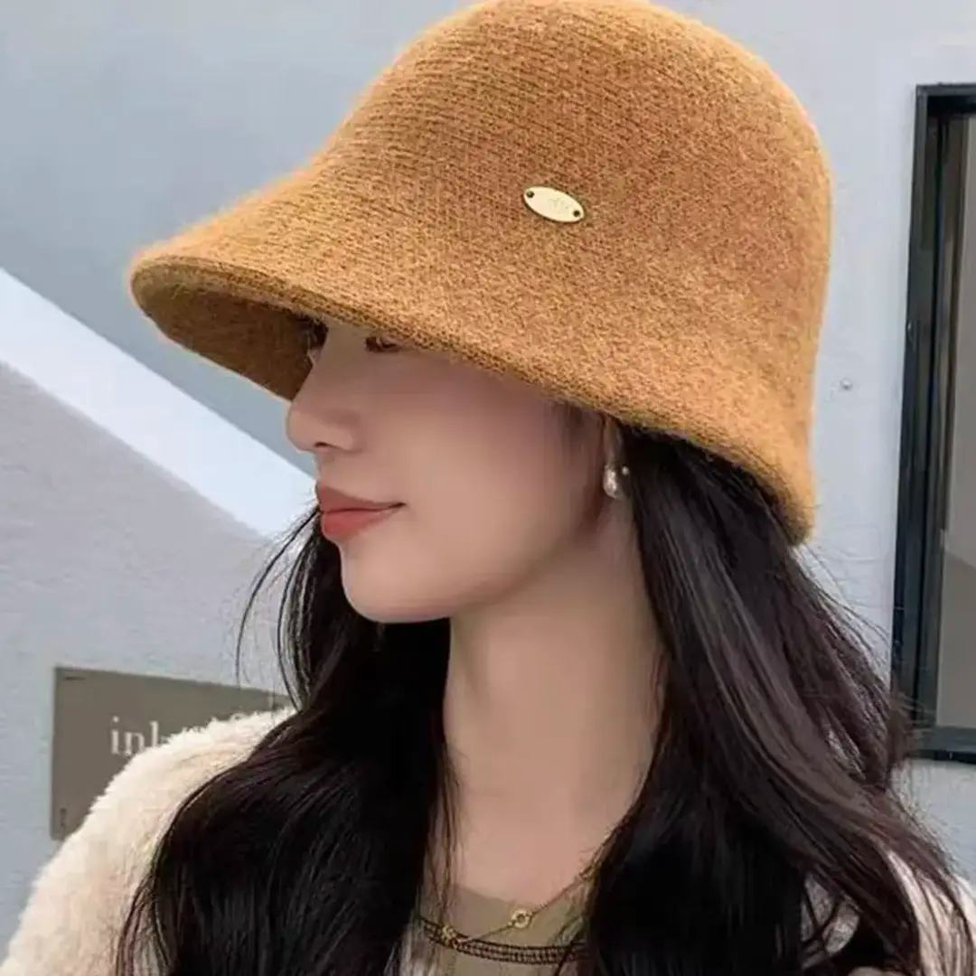 盆帽保暖大头围毛绒秋冬季帽子