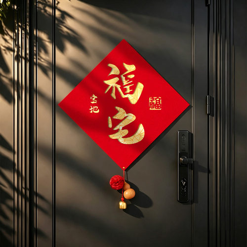 乔迁之喜搬新家福字磁吸对联大门贴家用装饰新居氛围布置仪式用品