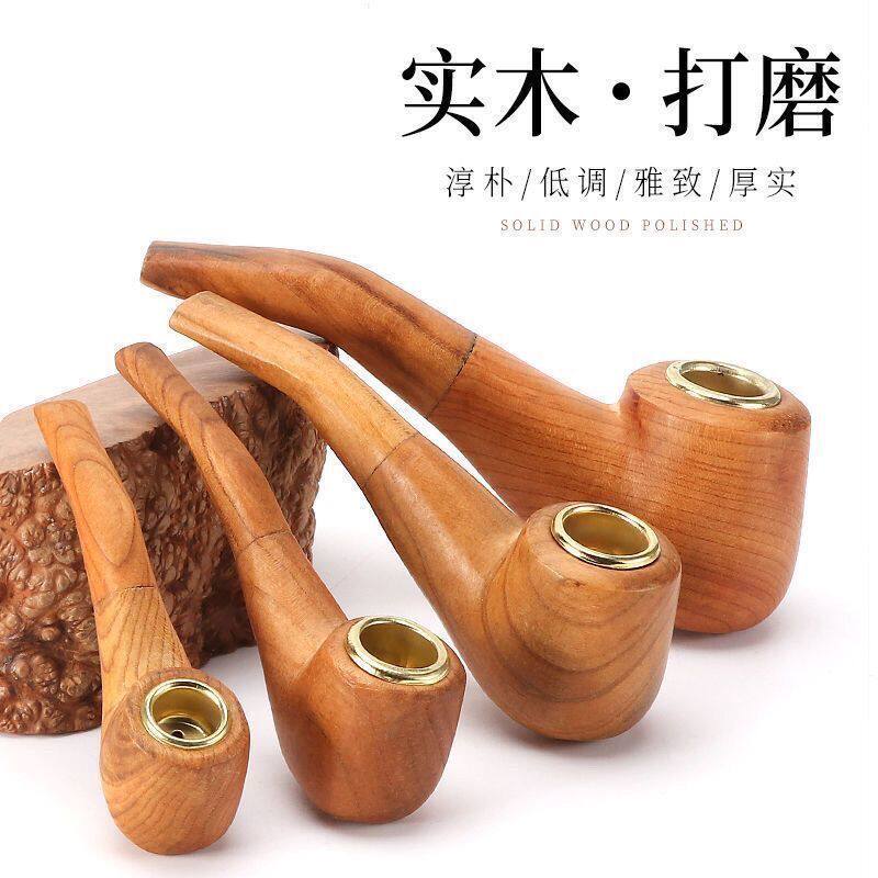 烟枪黄铜烟斗老式焊烟杆烟斗铜烟斗正品男士专用老人老头专用烟斗
