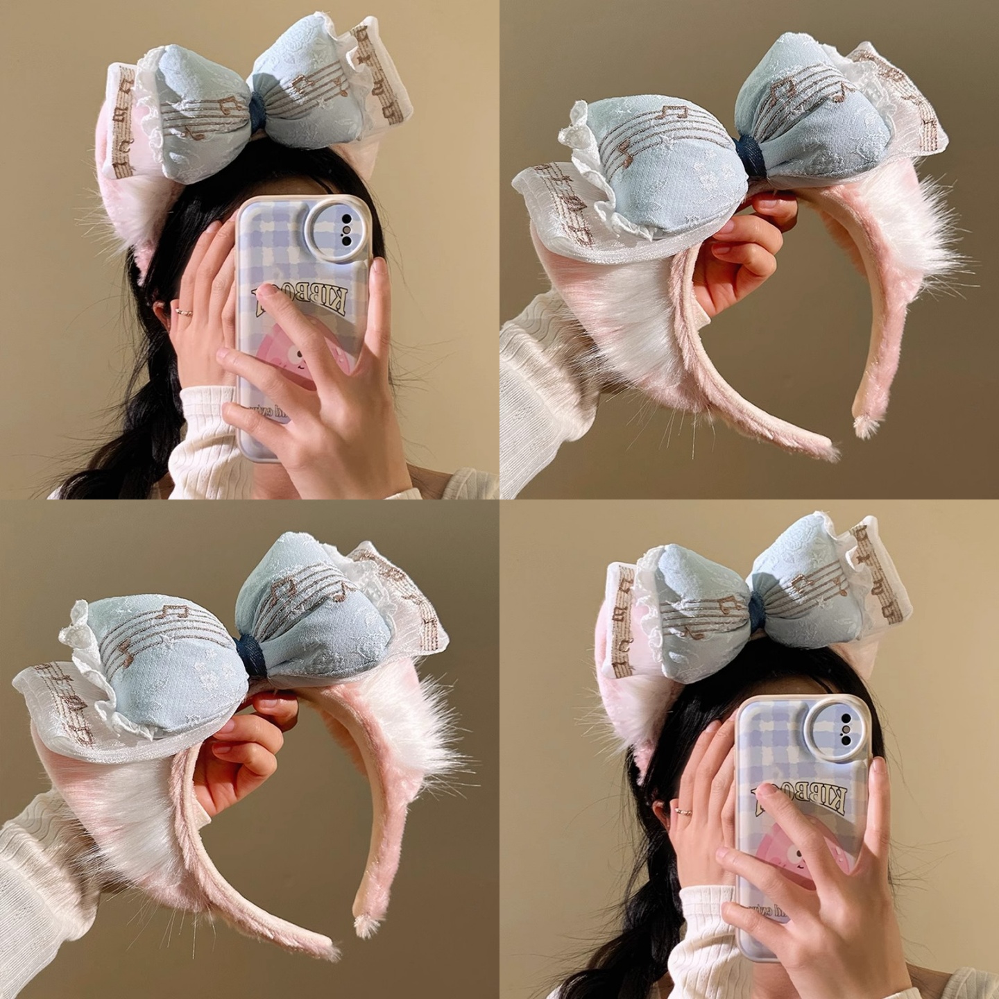 麦致可爱发箍卡通毛绒发箍女秋冬