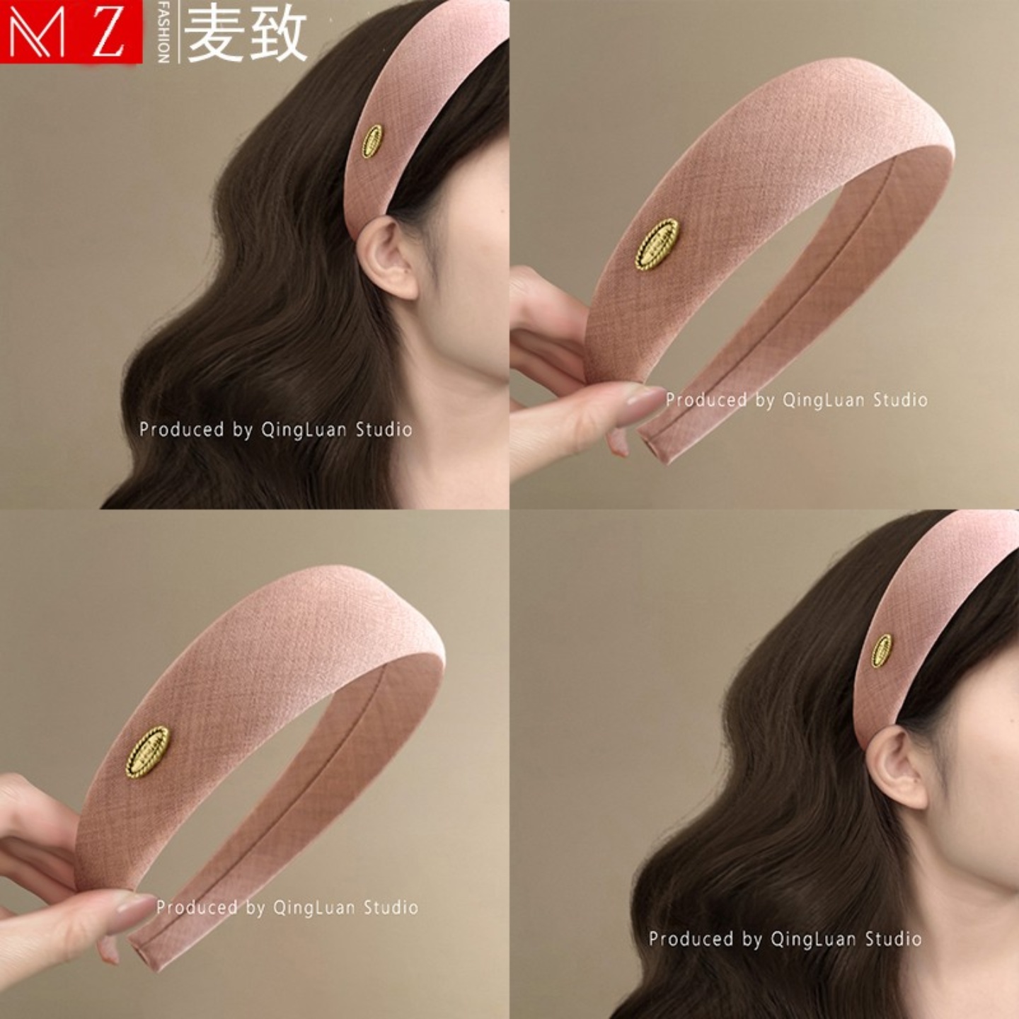 春夏新款高级感温柔发卡旅行头箍