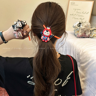 麦致可爱少女拉布布橡皮筋女扎头发绳2026新款高弹力耐用发圈发圈