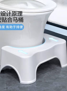 京惠思创浴室马桶凳洗手池垫脚塑料凳阶梯凳坐便椅如厕小板凳