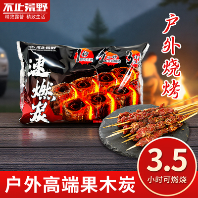 户外速燃炭家用烧烤碳滴油不起火易燃炭专用烧烤炭商用室内果木炭