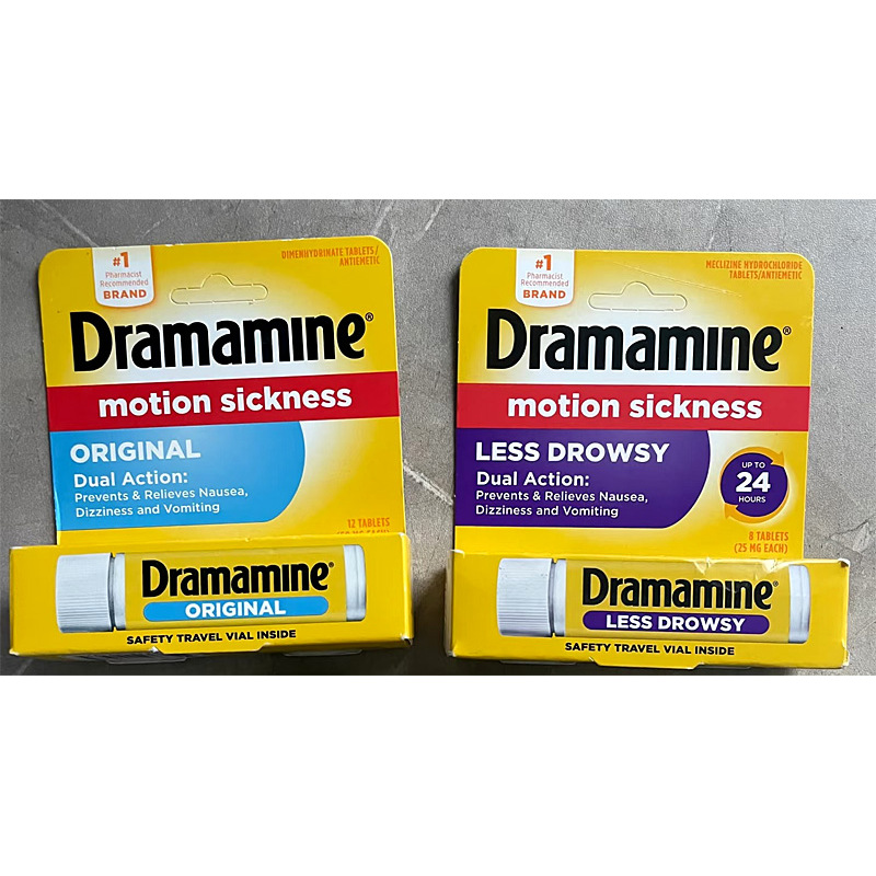美国直邮 Dramamine 晕车药减少困倦晕船晕机 预防恶心头晕呕吐