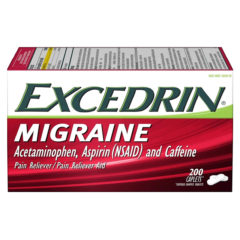 美国原装 Excedrin Migraine偏头痛止痛片 头痛月经痛关节肌肉痛