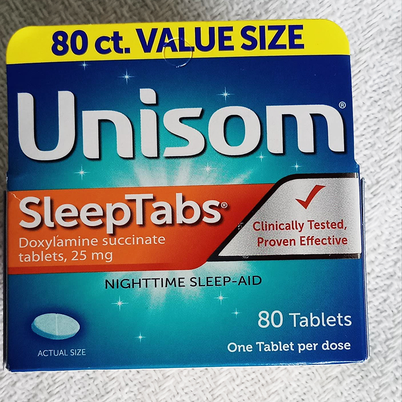 美国直邮Unisom SleepTabs睡眠片多西那敏25mg帮