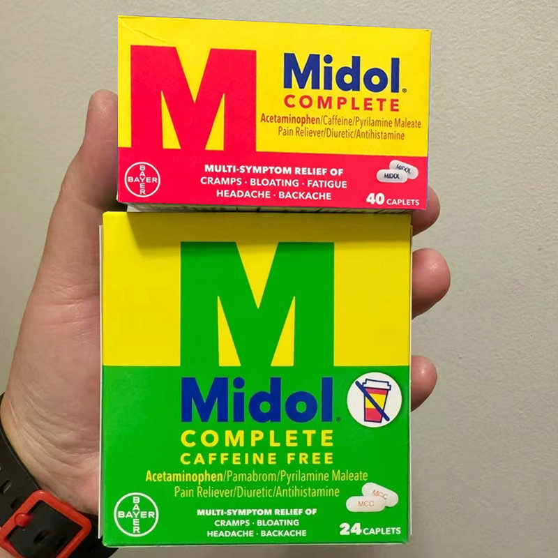 美国直邮●Midol止痛片扑热息痛月经生理痛腹部痉挛肌肉背痛头痛1