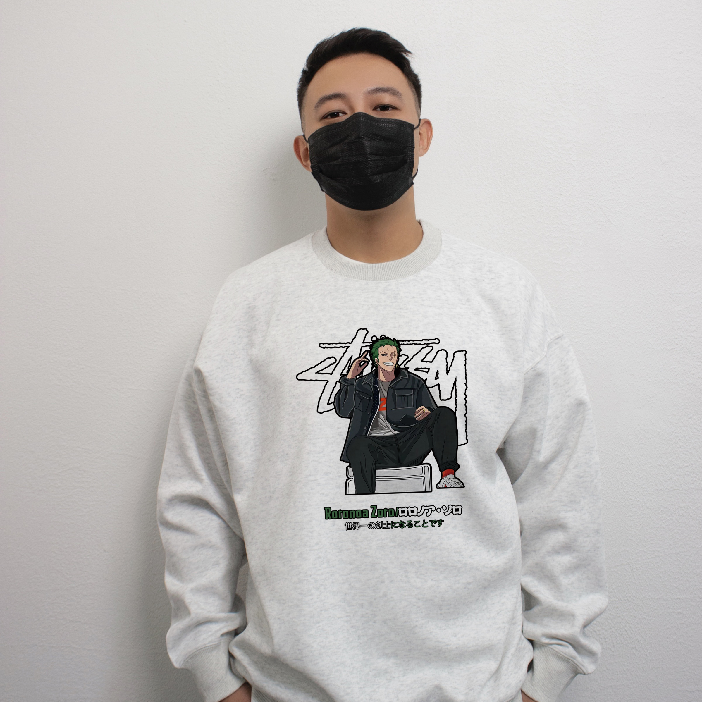 美式复古印花情侣外套秋季潮