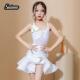 少女儿童大裙花摆练功演出舞蹈服套装 春夏季 拉丁舞服2023新款